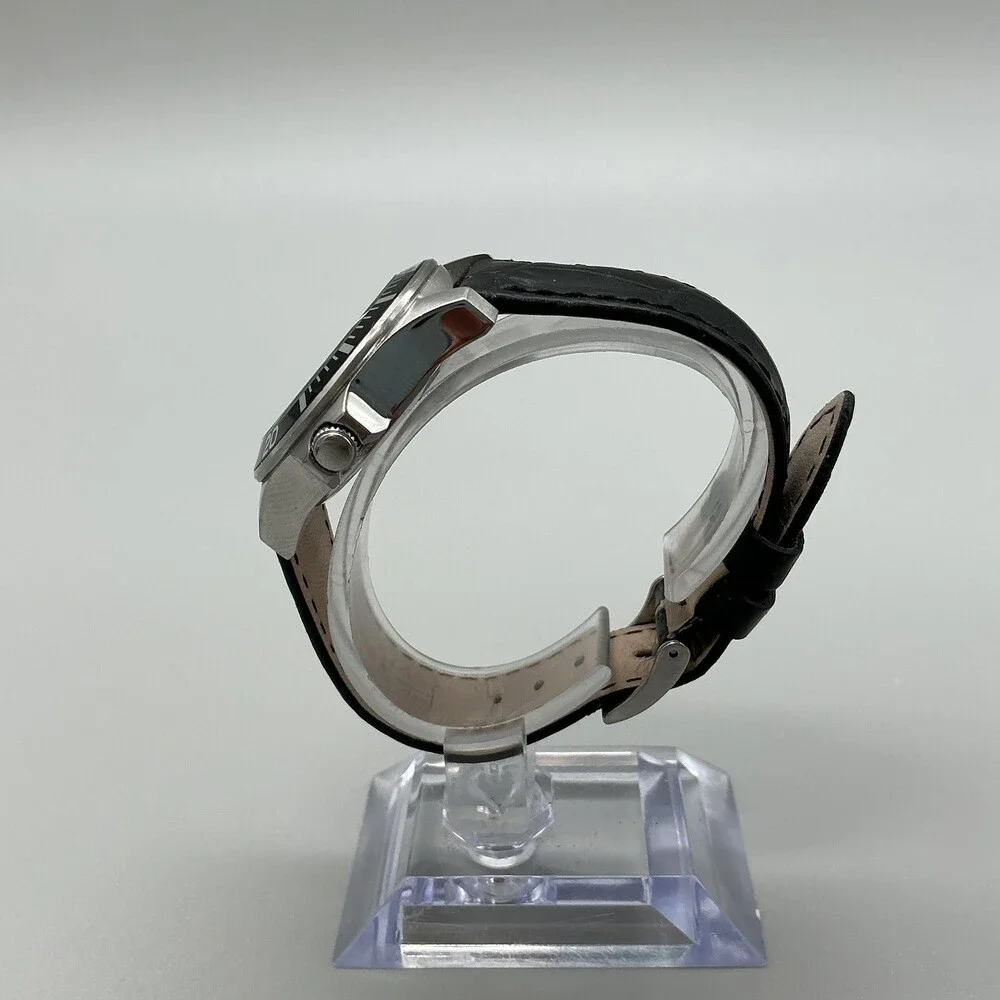 Invicta Pro Diver Womens Watch 33mm MOP Black Leather Band 50M New Battery
